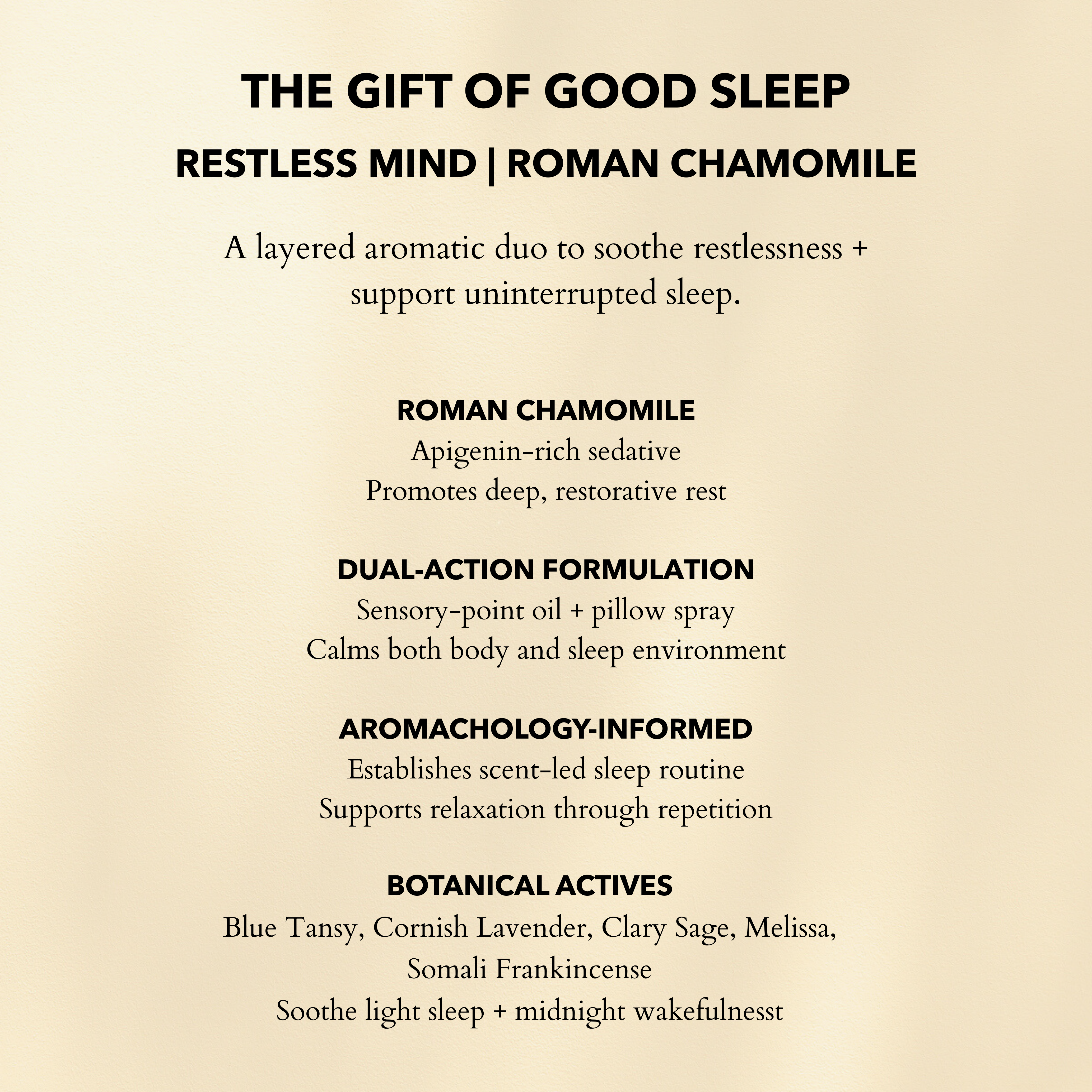 The Gift of Good Sleep Roman Chamomile