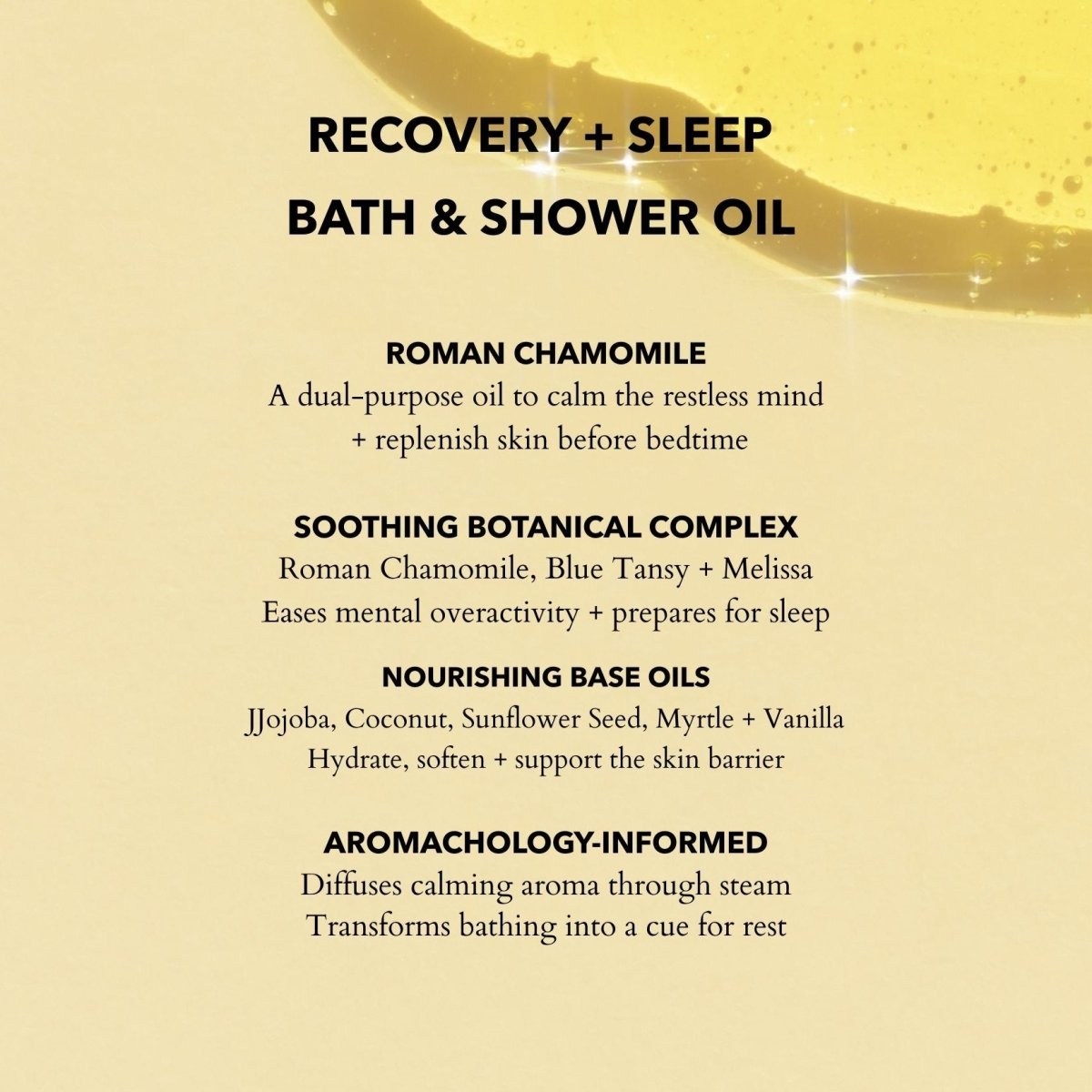 Calming Bath & Shower Oil with Roman Chamomile – Sleep & Stress Relief - anatomē