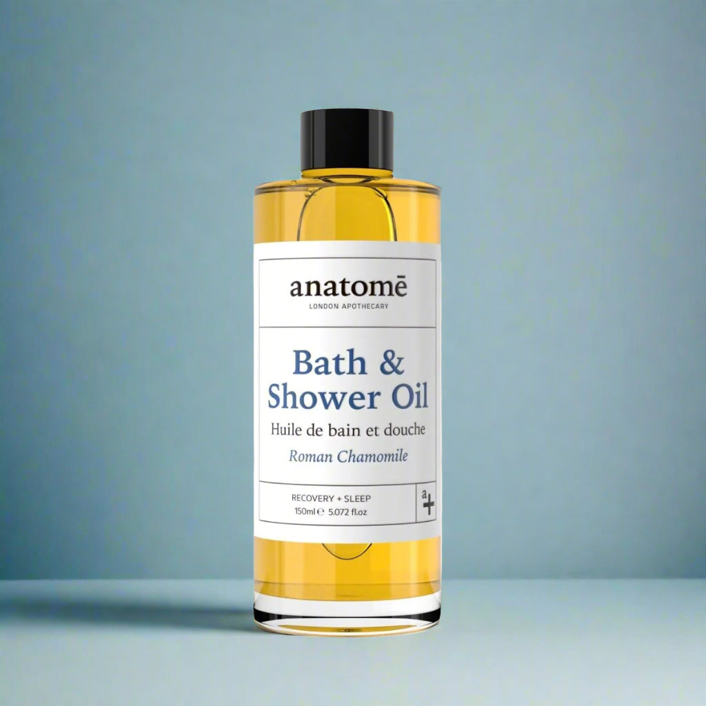 Calming Bath & Shower Oil with Roman Chamomile – Sleep & Stress Relief - anatomē