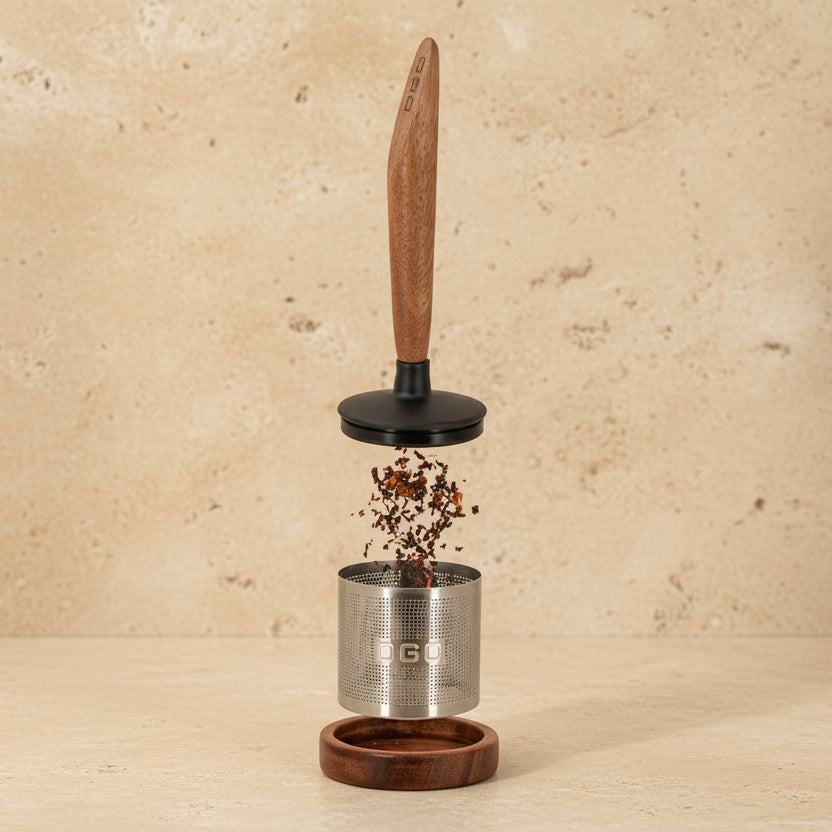Beechwood & Stainless Steel Tea Infuser