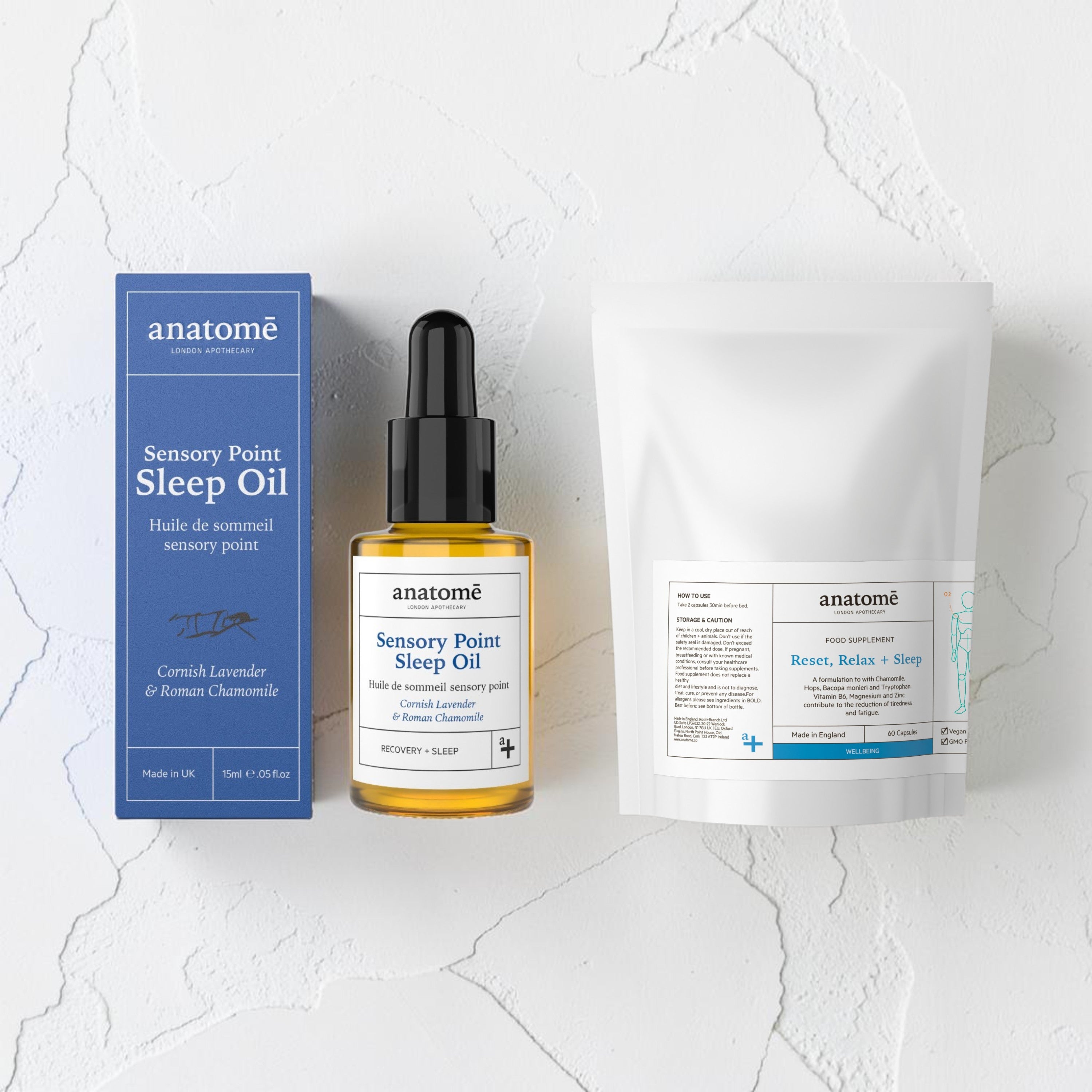 Chamomile & Lavender Edition | Sensory Point Sleep Oil & Sleep Supplement