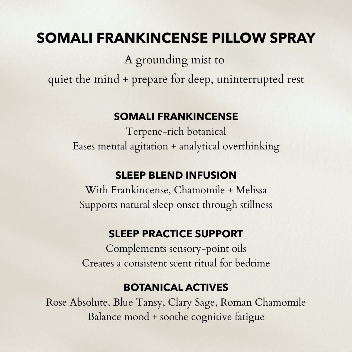 Somali Frankincense Pillow Spray - anatomē