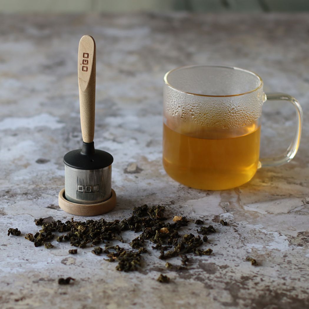 Beechwood & Stainless Steel Tea Infuser