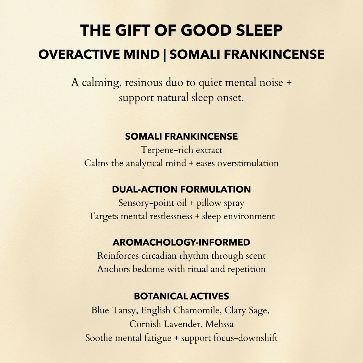 The Gift of Good Sleep | Somali Frankincense - anatomē