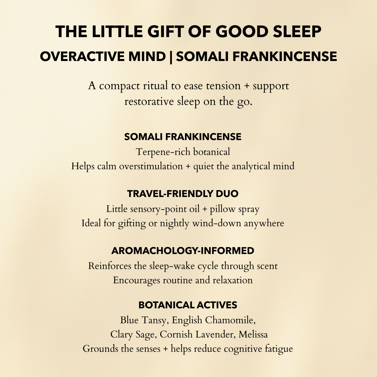 The Little Gift of Good Sleep - Frankincense - anatomē