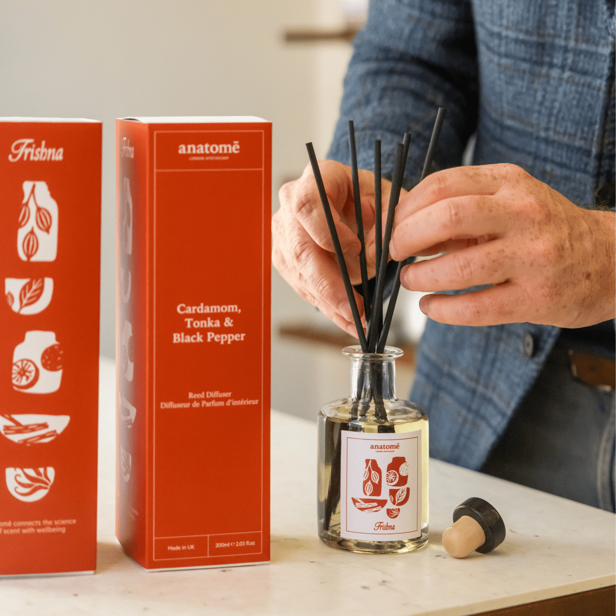 anatomē x Trishna - Golden Blend Essential Oil Room Diffuser & Room Spray - anatomē