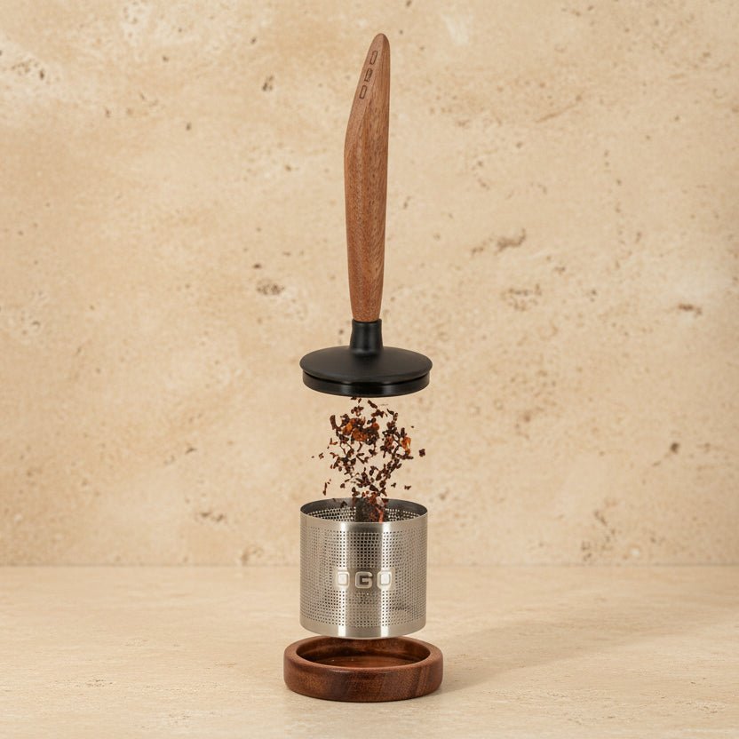 Beechwood & Stainless Steel Tea Infuser - anatomē