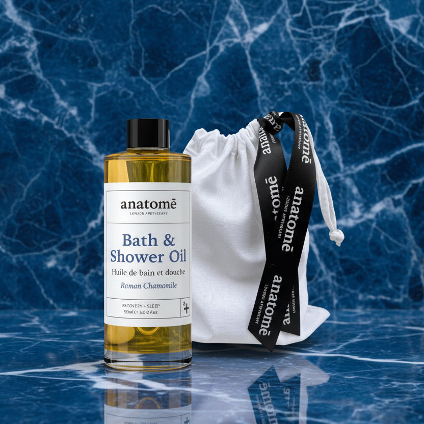 Calming Bath & Shower Oil with Roman Chamomile – Sleep & Stress Relief - anatomē
