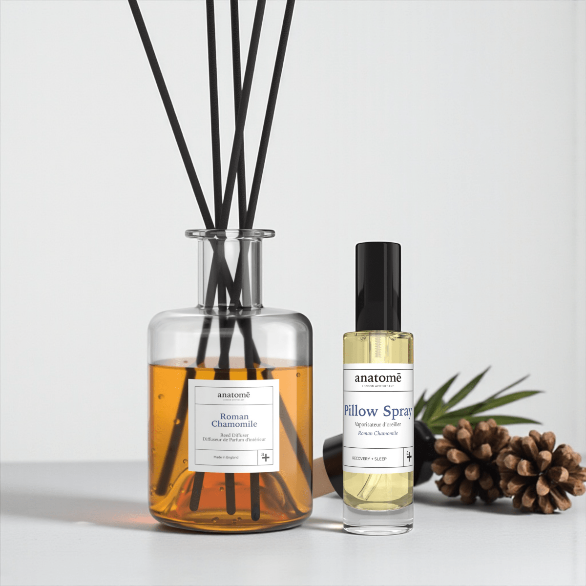 Chamomile & Lavender Diffuser and Pillow Spray Gift Box | anatome - anatomē