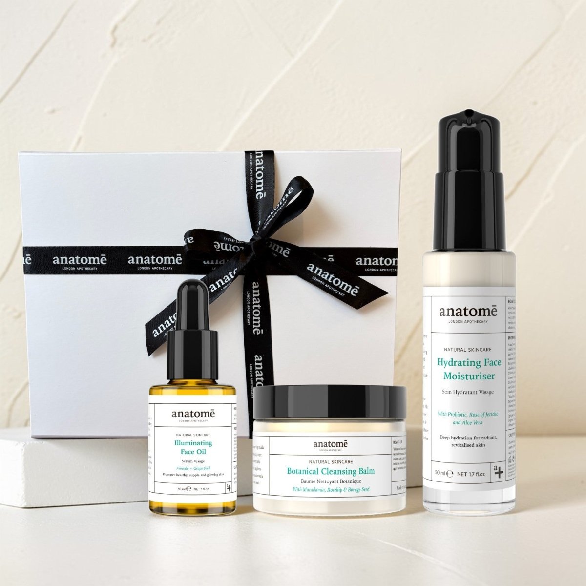 Cleansing Balm, Face Oil & Face Moisturiser Gift Set - anatomē
