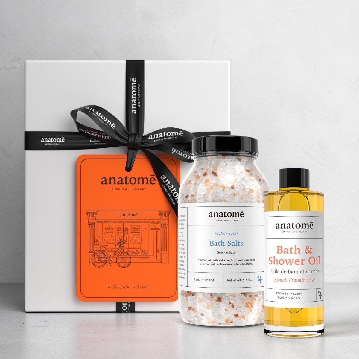 DUO: Bath & Shower Oil Somali Frankincense + Bath salts - anatomē