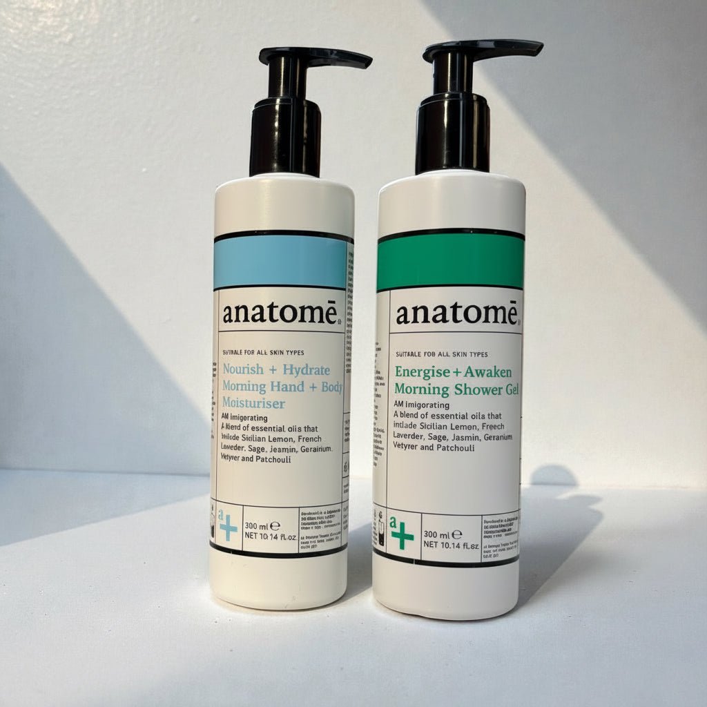 Energise shower Gel + Body Lotion dip Gift Set 300ml - anatomē