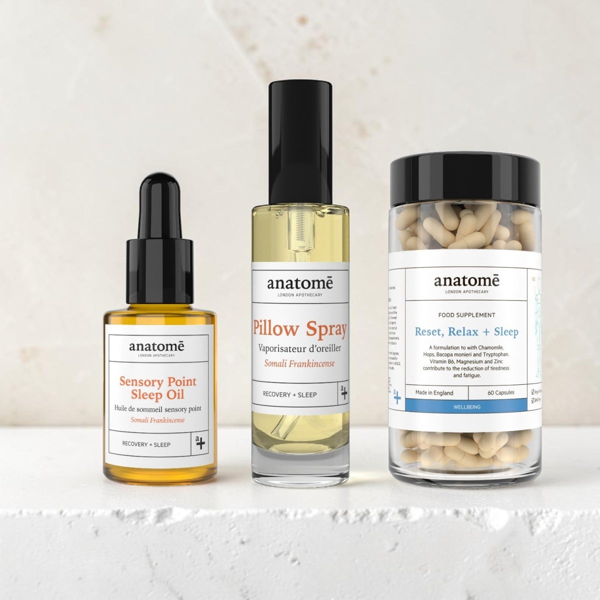 Frankincense Sleep Edition | Sensory Point Oil, Pillow Spray & Sleep Supplement - anatomē