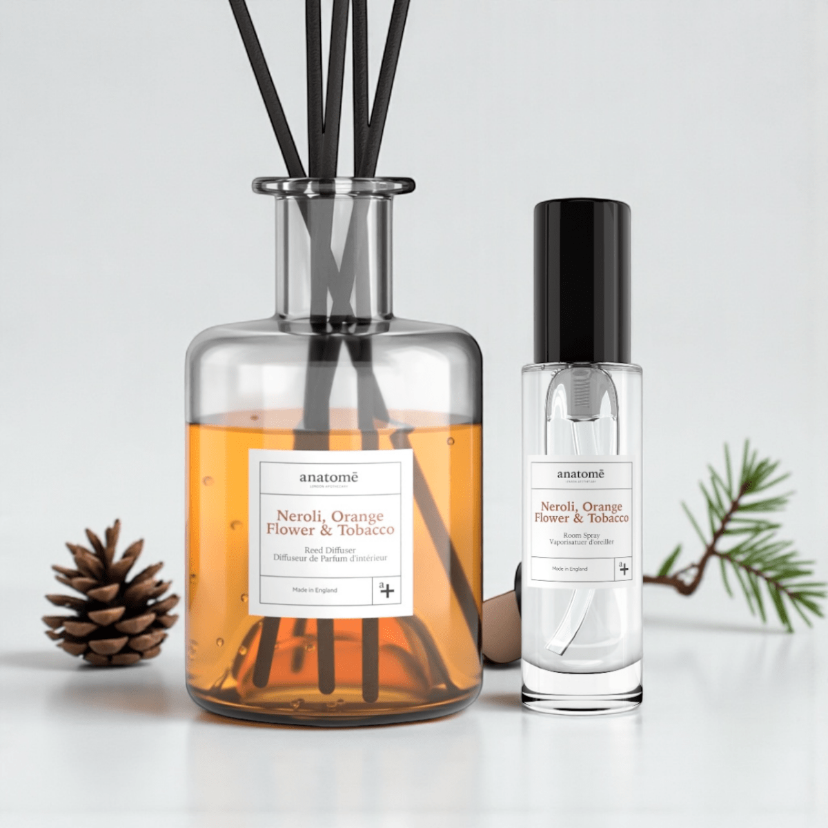 Neroli, Orange Blossom & Tobacco Diffuser & Room Spray Gift box - anatomē