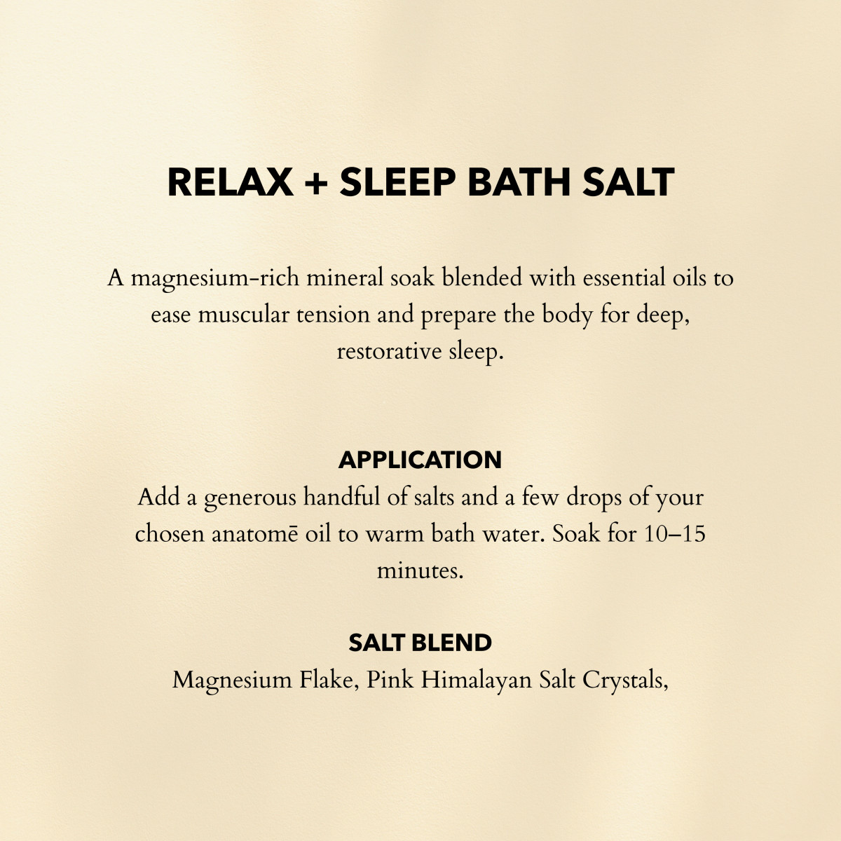 Relax + Sleep Chamomile Bath Salts - anatomē
