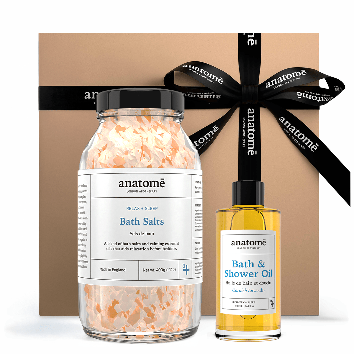 The anatomē Relax + Restore Bath Essentials Set