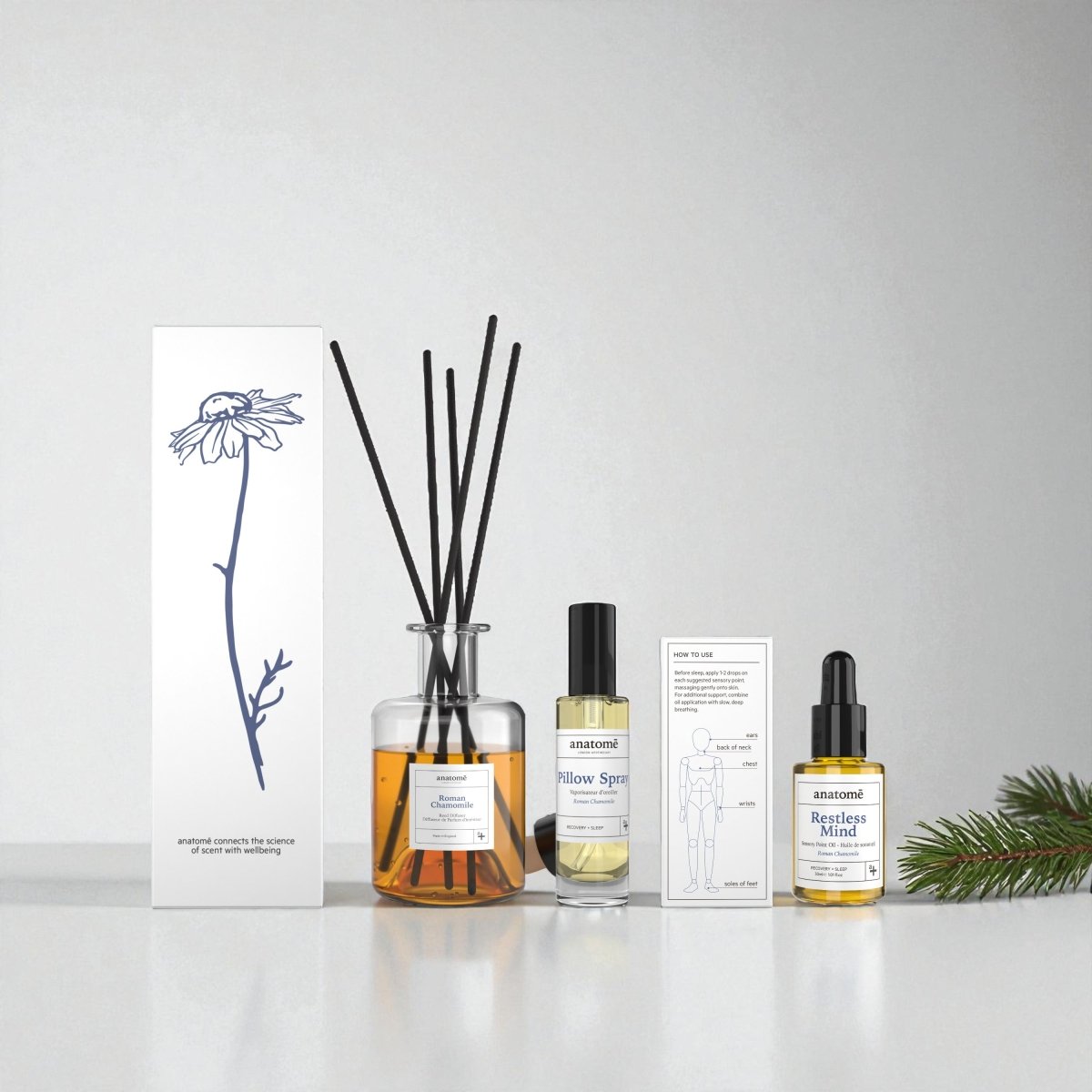 The Recovery + Sleep Gift Gift Box - Roman Chamomile Scent - anatomē