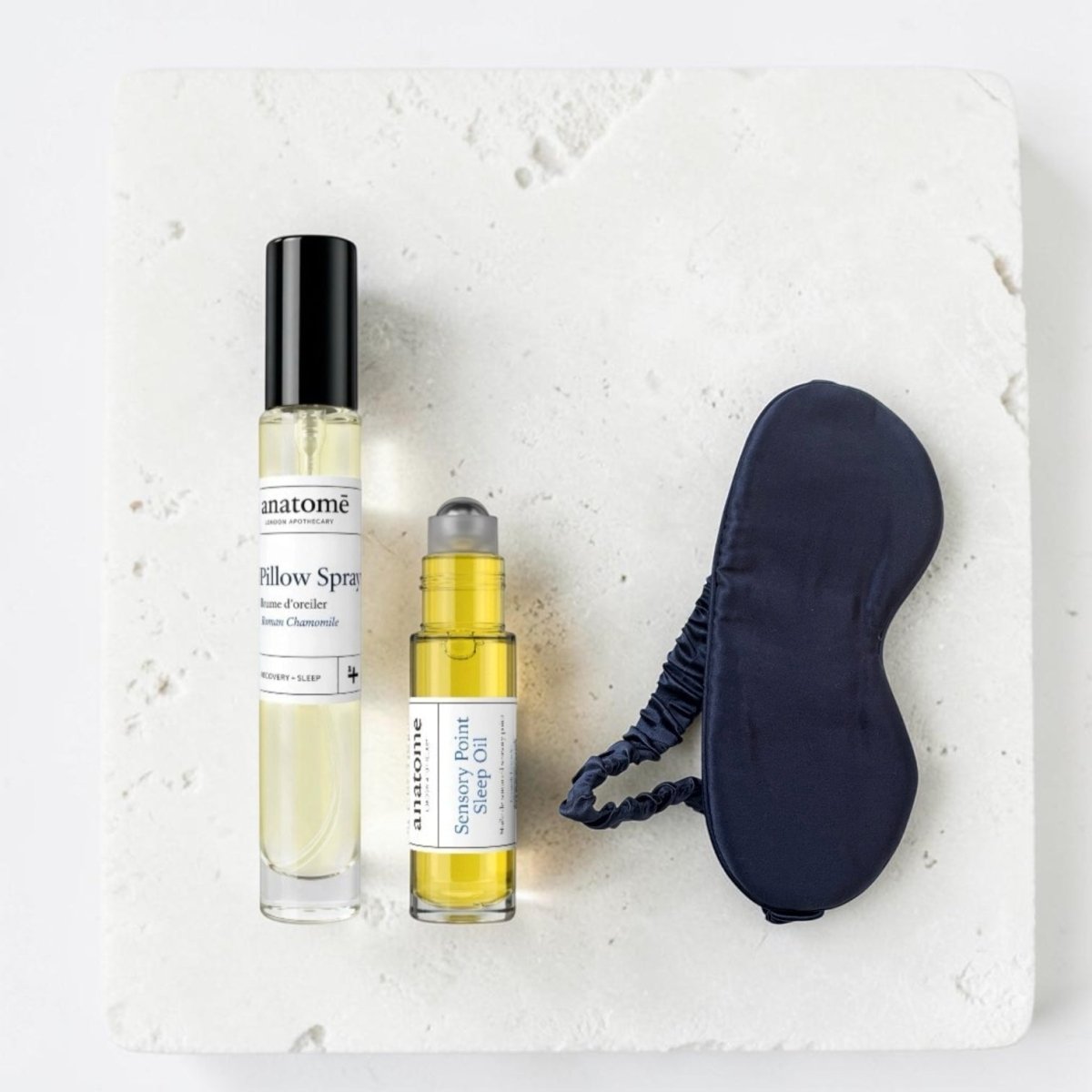 The Relaxing Sleep Set | Sleep mask & Chamomile Sleep oils. - anatomē