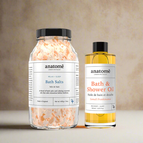 DUO: Bath & Shower Oil Somali Frankincense + Bath salts