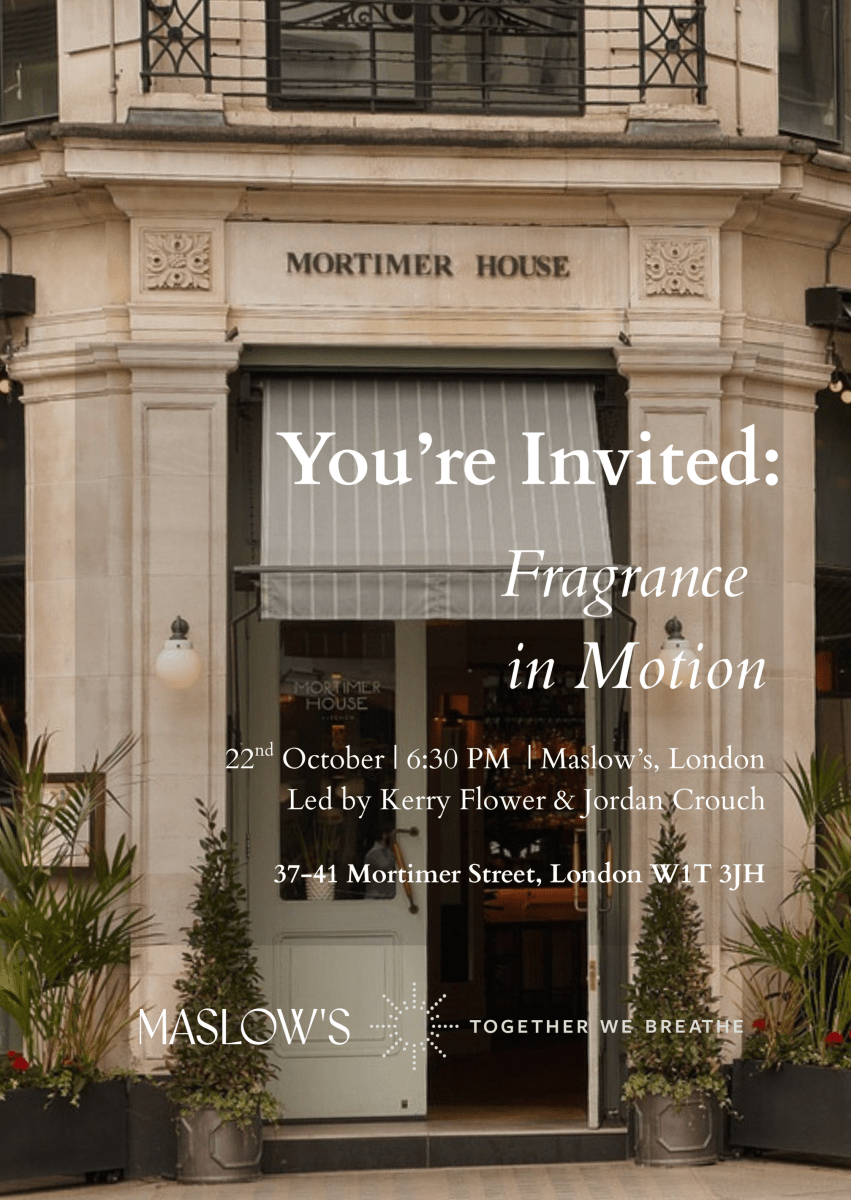 Fragrance in Motion: Discover anatomē’s Functional Scents | 22nd October 6:30 pm | Kerry Flower & Jordan Crouch - anatomē