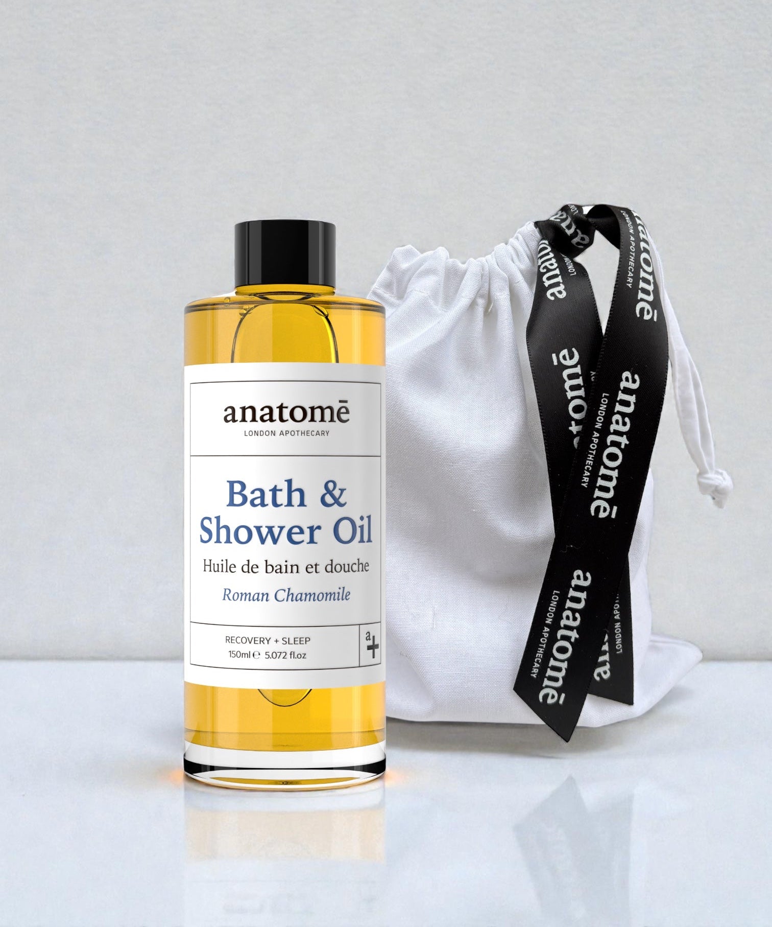 Calming Bath & Shower Oil with Roman Chamomile – Sleep & Stress Relief