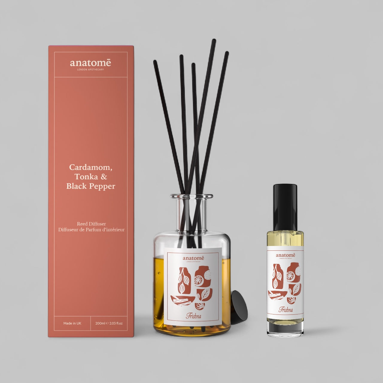 anatomē x Trishna - Golden Blend Essential Oil Room Diffuser & Room Spray