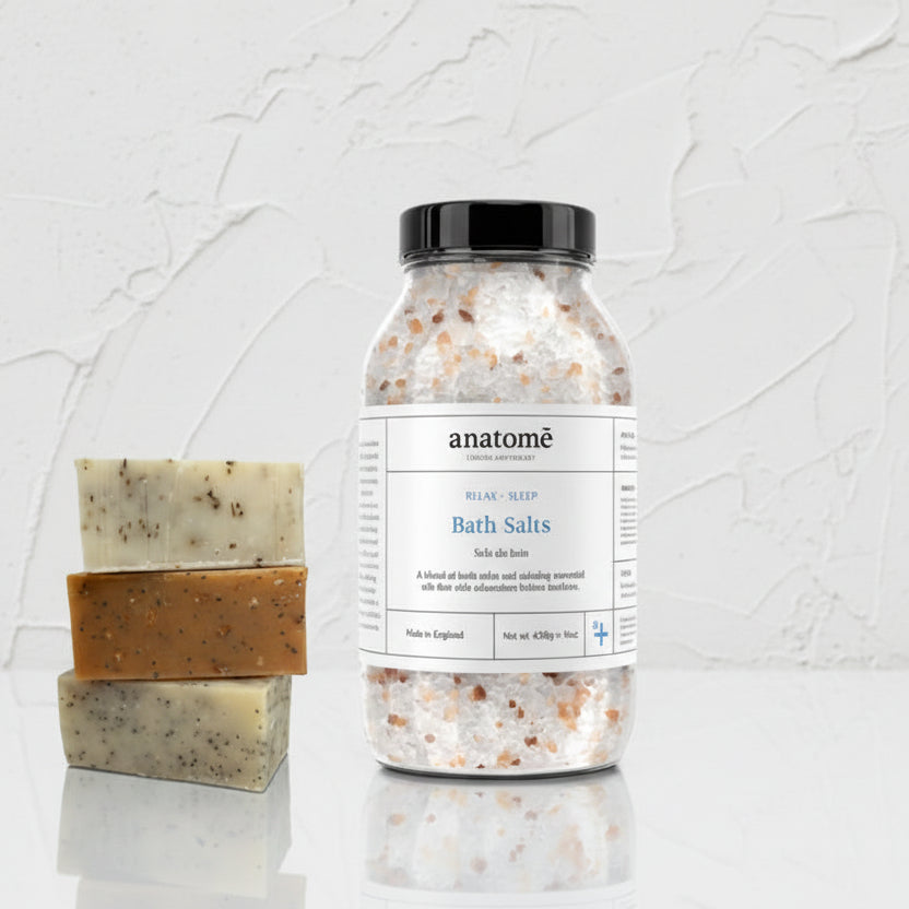 Bath Salt and Trio of Handmade Soaps Gift Set image 1