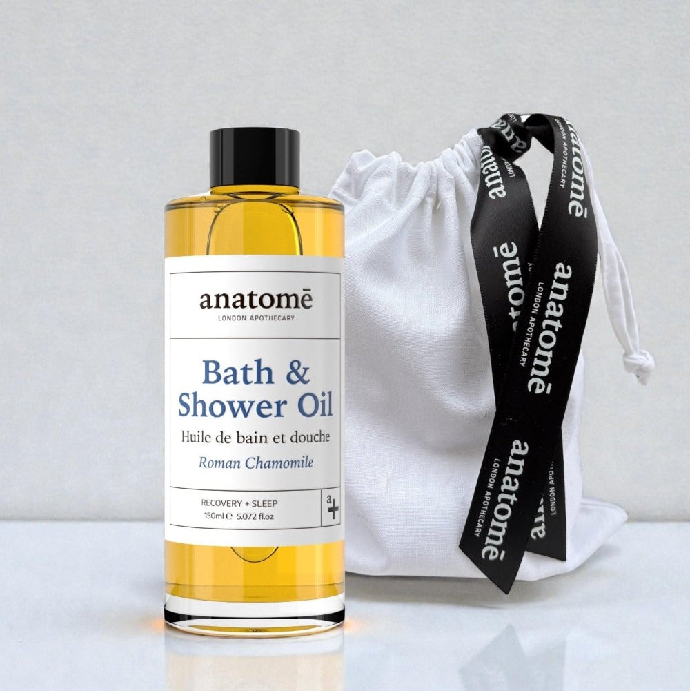 Calming Bath & Shower Oil with Roman Chamomile – Sleep & Stress Relief - anatomē