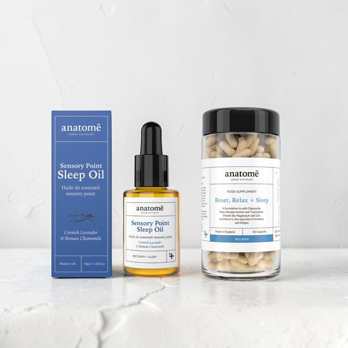 Chamomile & Lavender Edition | Sensory Point Sleep Oil & Sleep Supplement - anatomē