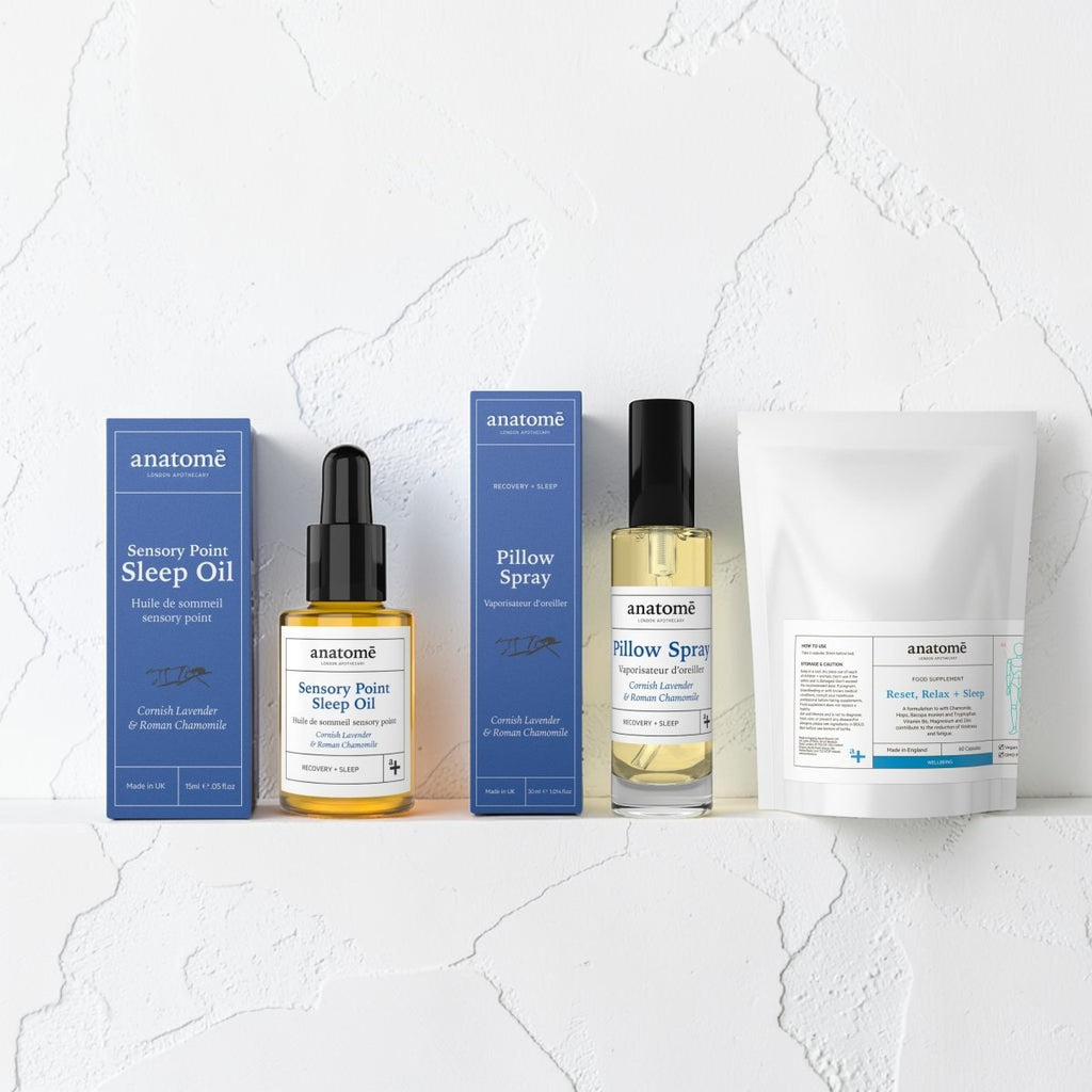 Chamomile & Sleep Edition Sensory Point Oil Pillow Spray & Sleep Supplement