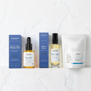 Chamomile & Lavender Sleep Edition | Sensory Point Oil, Pillow Spray & Sleep Supplement - anatomē