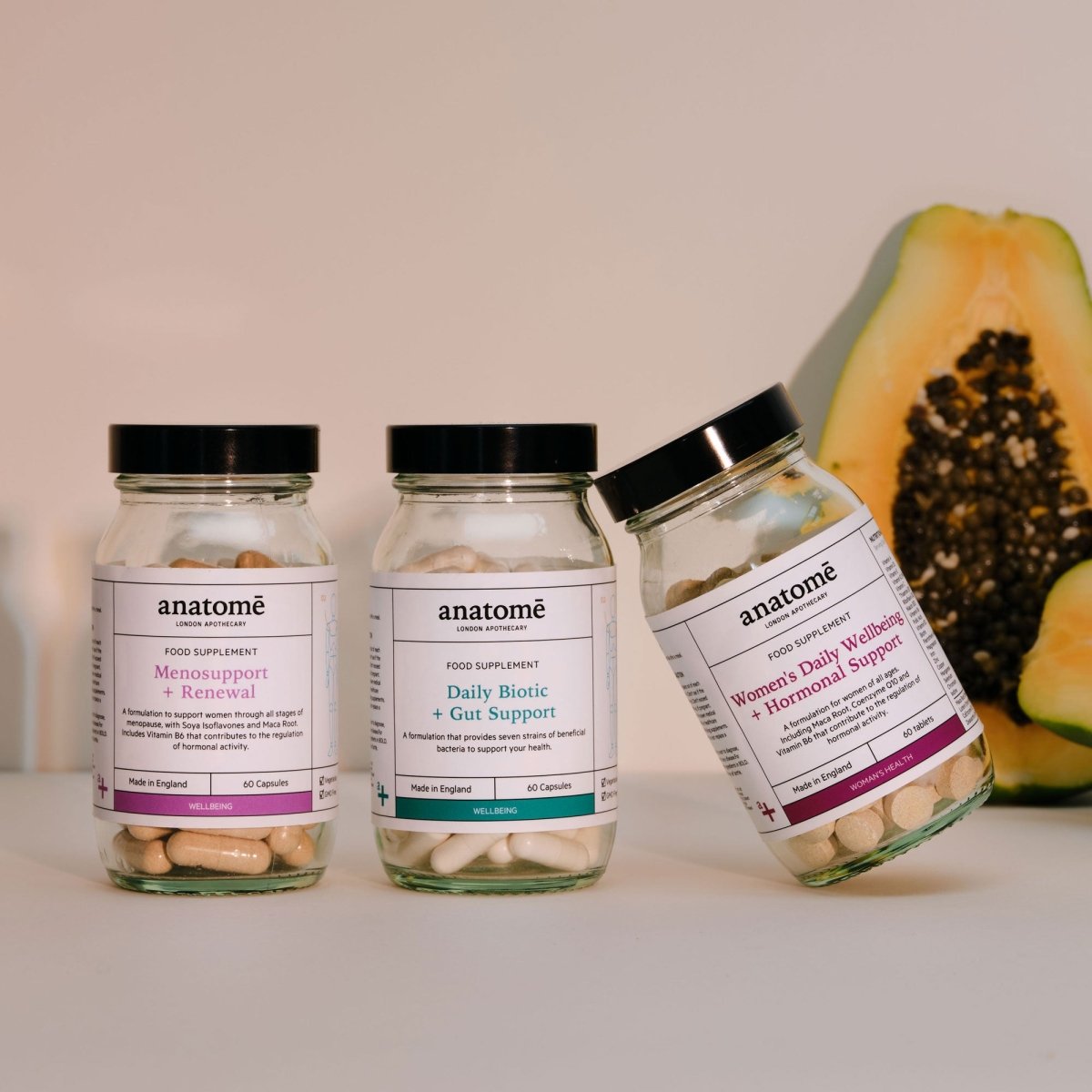 Menosupport, Gut + Wellbeing trio - anatomē