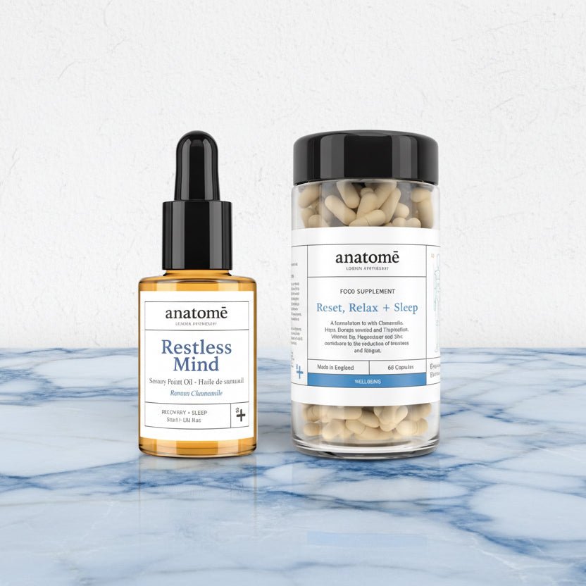 Restless Mind Sensory Point Sleep Oil | Roman Chamomile & Reset Supplement - anatomē