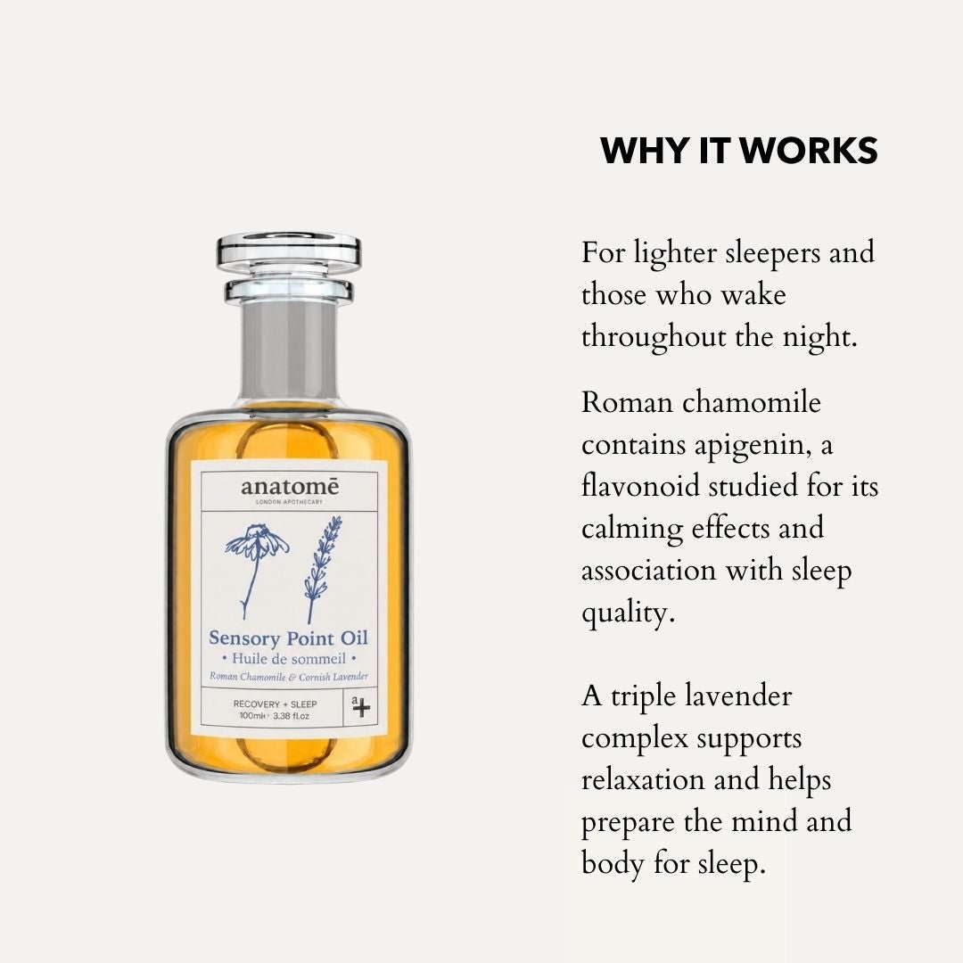 Sensory Point Sleep Oil | Roman Chamomile & Cornish Lavender 100ml - anatomē