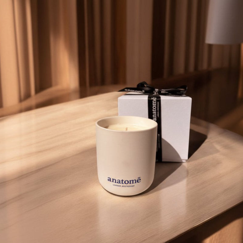 Sleep Candle 01 - Botanical Blend of Frankincense, Chamomile & Amber Woods - anatomē