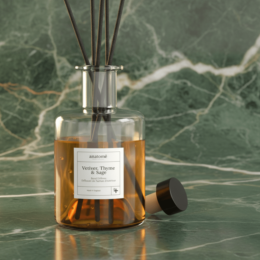 Vetiver, Thyme & Sage Essential Oil Room Diffuser - anatomē