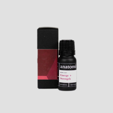 A bottle of neroli essential oil with a black box on a white backdrop