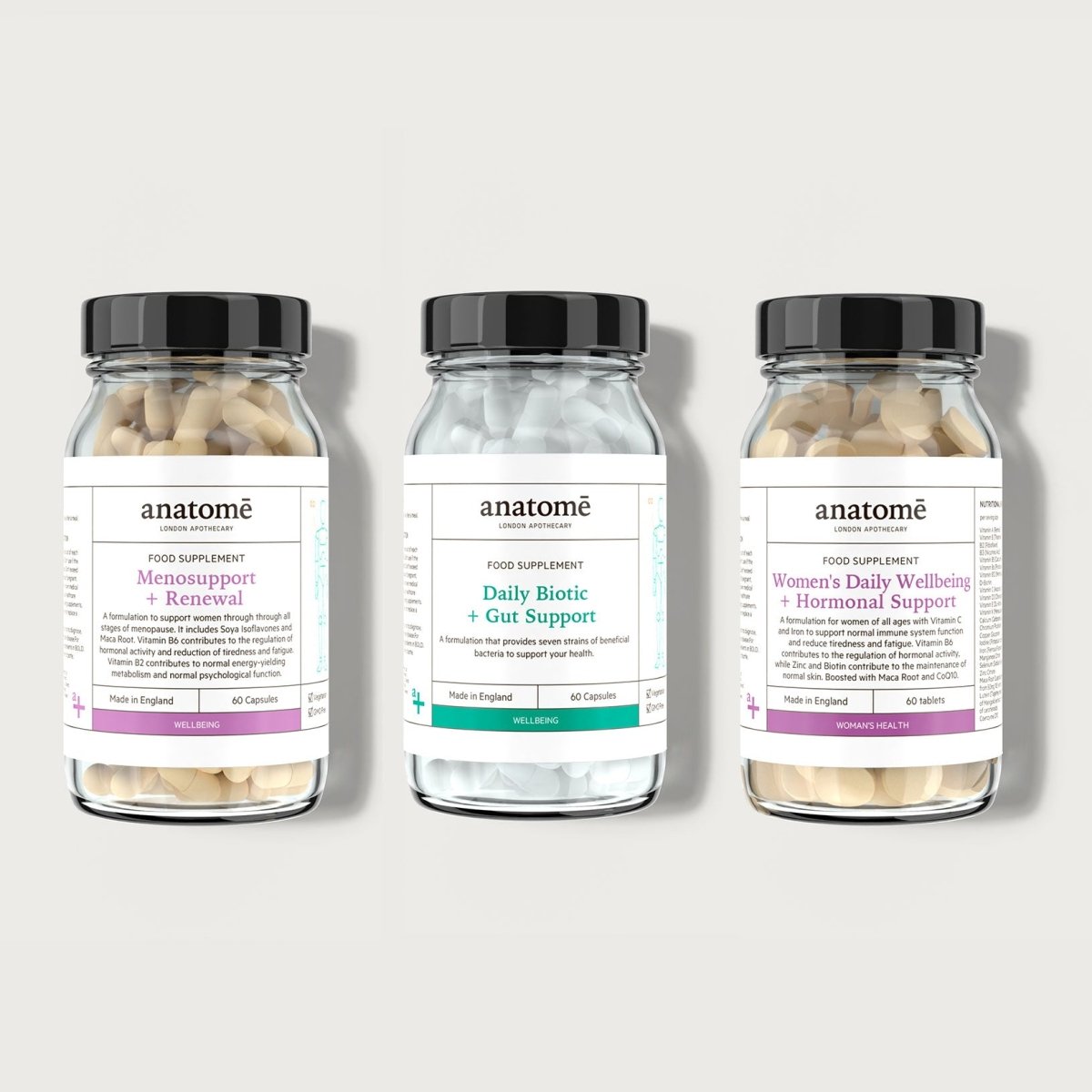 Menosupport, Gut + Wellbeing trio - anatomē