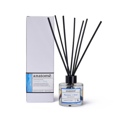 Sleep Reed Diffuser and it's packaging on a white backdrop